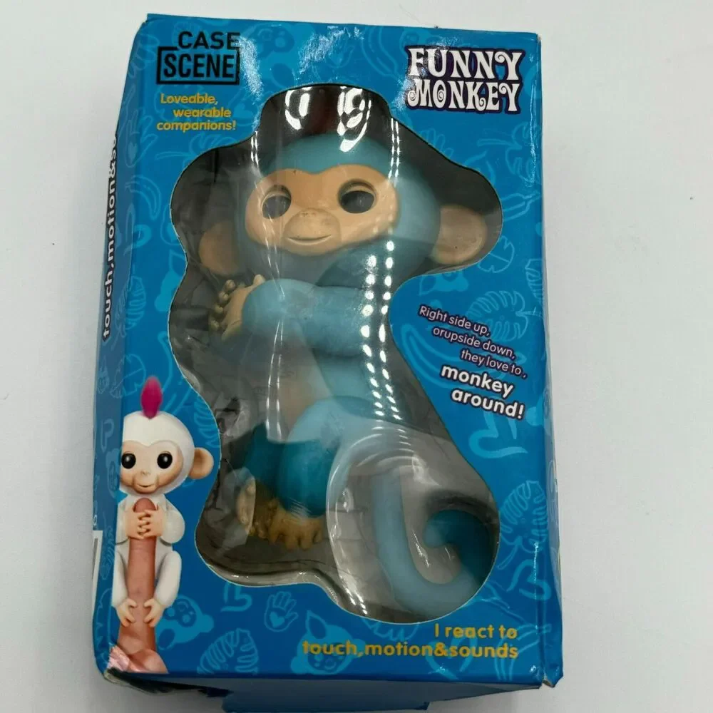 Fingerlings Monkey Blue With Orange Hair Boris Interactive Toy Original New‎ Box
